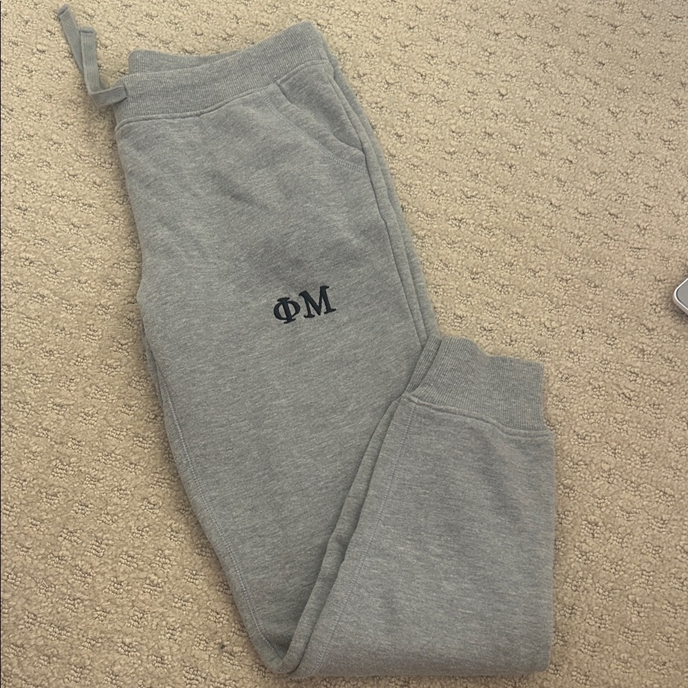 Gray Phi Mu Jogger Sweatpants